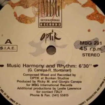 Optik "Music Harmony and Rhythm" - Sample art work