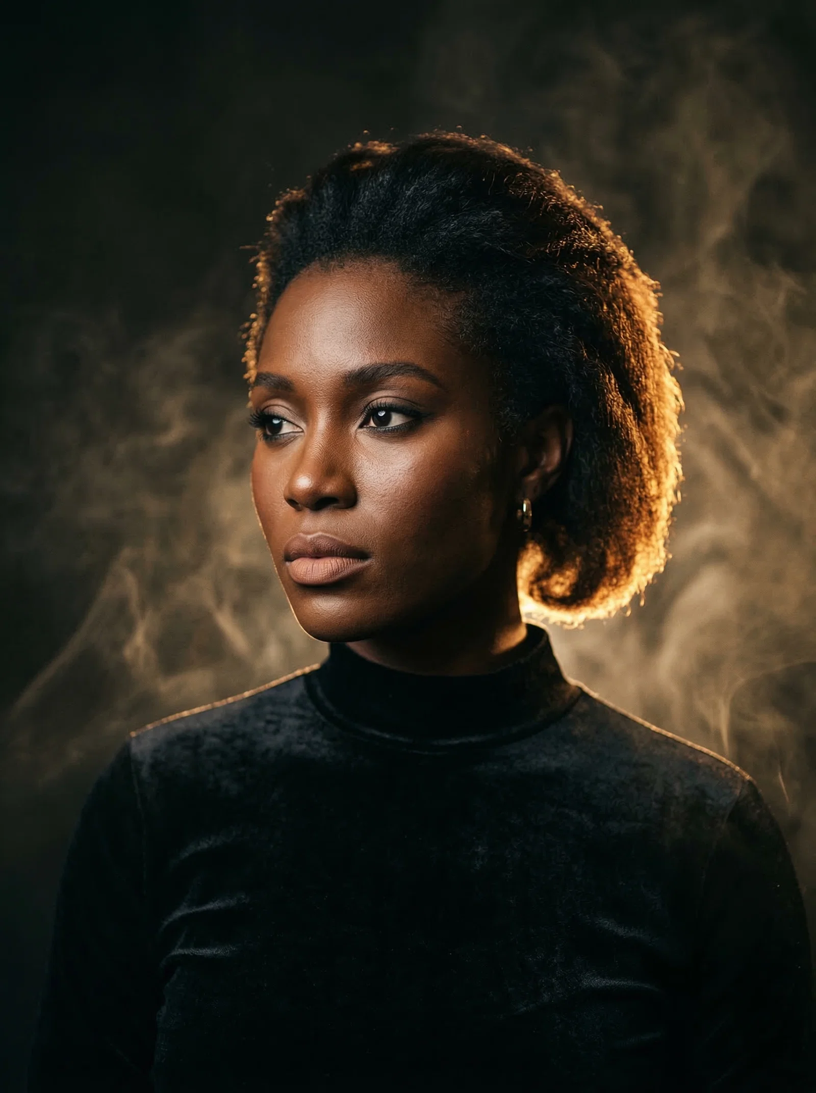 Demo Portrait - Woman Dramatic Lighting