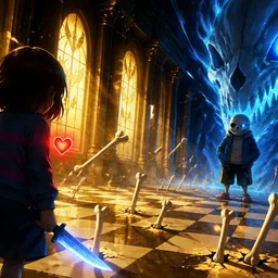 Sans Vs Frisk (TwoShot) 